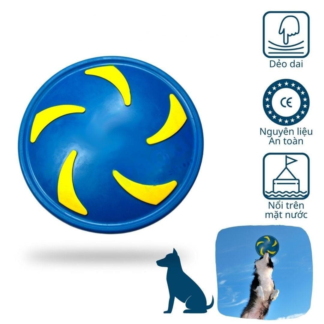 Đồ Chơi Cho Chó Đĩa Bay Cao Su Tpet Huấn Luyện Chó - Paddy Pet Shop