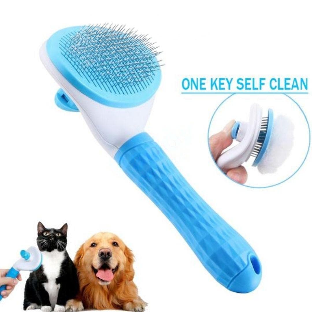 Lược Chải Lông Cho Chó Mèo Có Nút Bấm Tách Lông