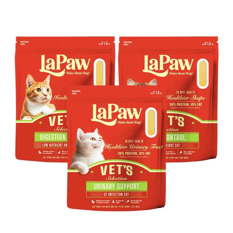 Hạt Cho Mèo LaPaw Vet Dinh Dưỡng Chuyên Biệt 1.5kg