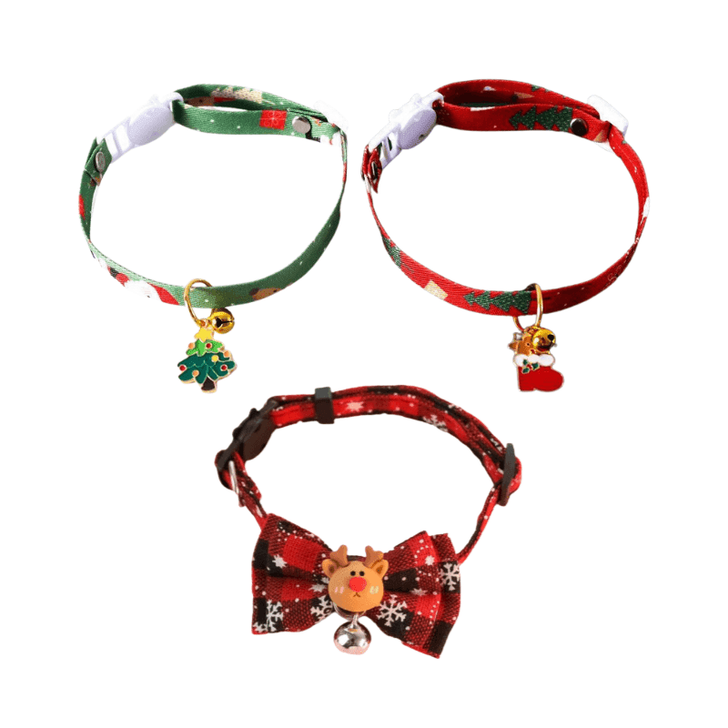 Vòng Cổ Chó Mèo Noel Giáng Sinh Gắn Charm