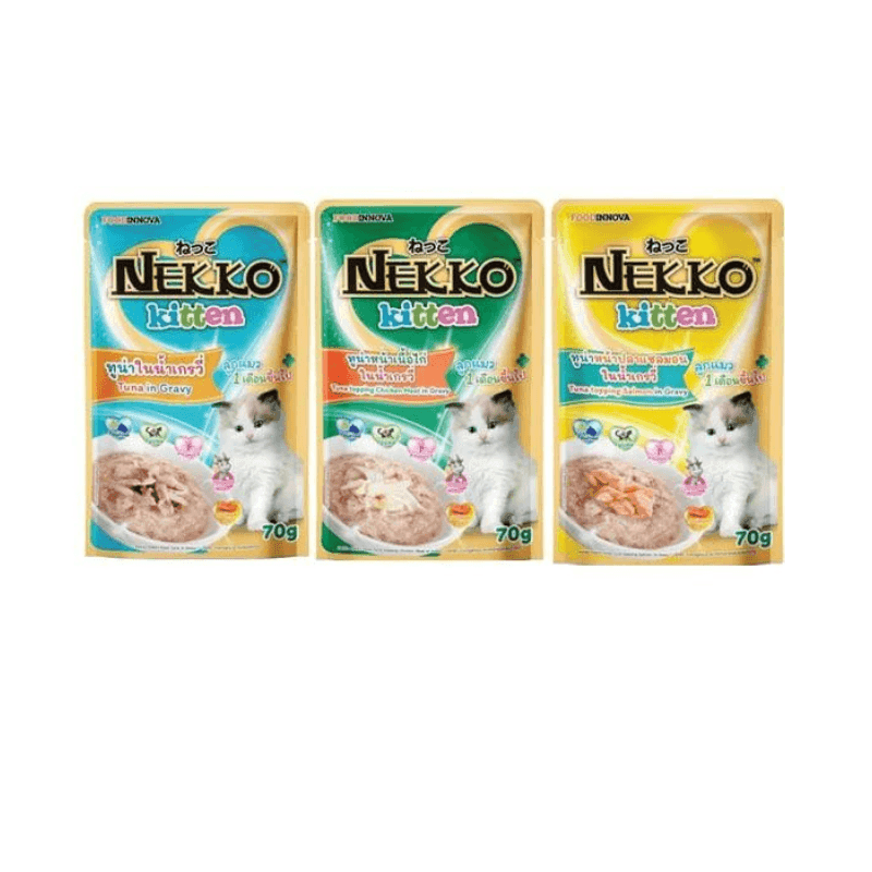 Pate Cho Mèo Con Dạng Sốt Nekko Kitten Gravy 70g - Paddy Pet Shop