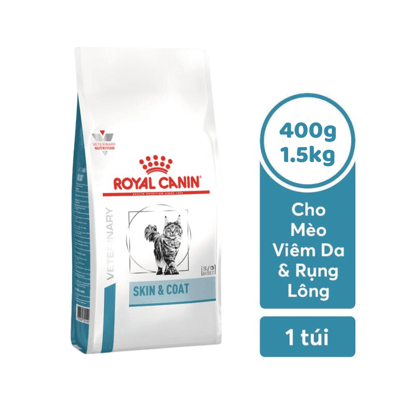 Hạt Cho Mèo Viêm Da, Rụng Lông Royal Canin Skin & Coat