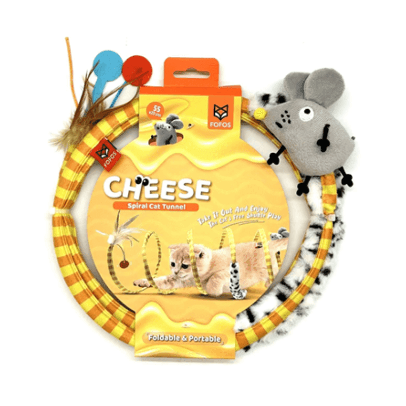 Đồ Chơi Cho Mèo Đường Hầm Xoắn Ốc FOFOS - Paddy Pet Shop