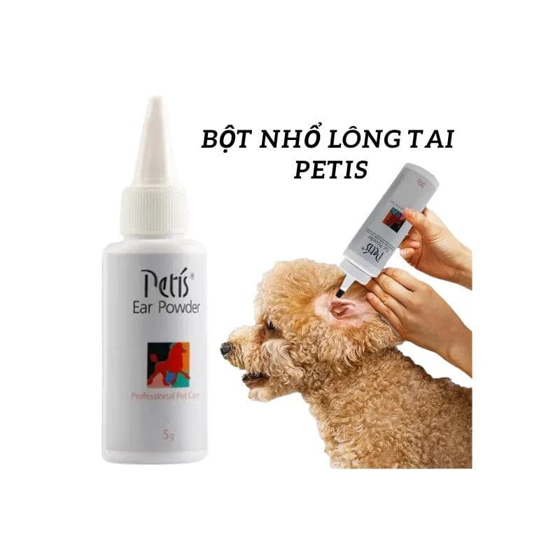 Bột Nhổ Lông Tai Cho Chó Mèo Petis Ear Powder 5g - Paddy Pet Shop