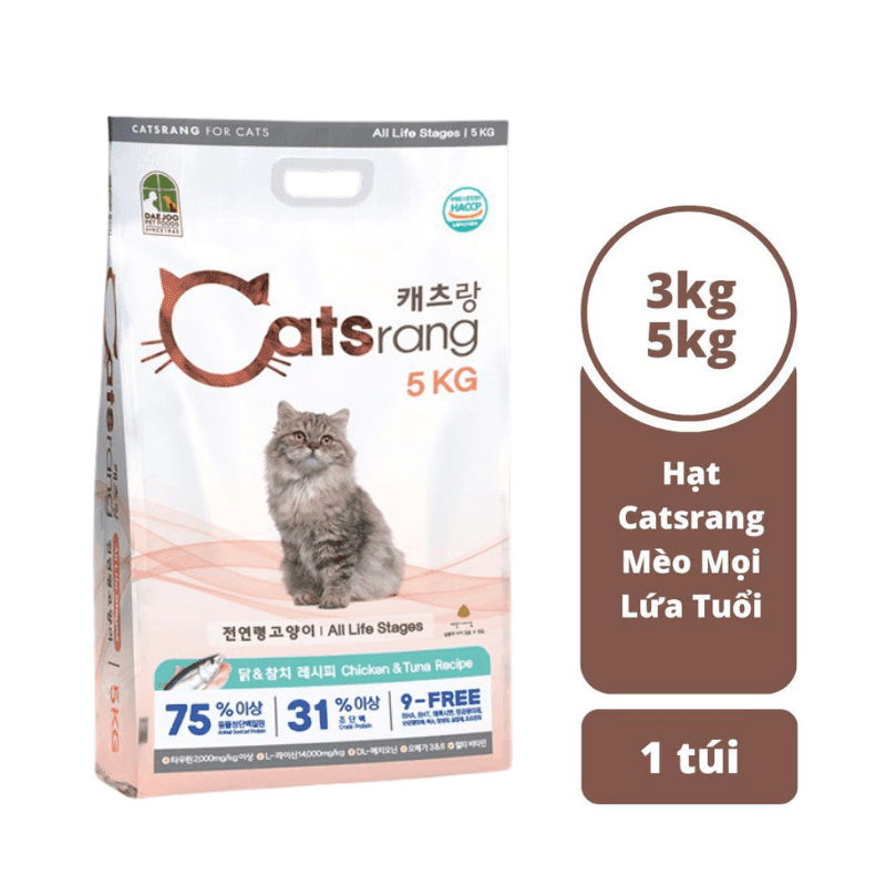 Hạt Cho Mèo Mọi Lứa Tuổi Catsrang - Paddy Pet Shop