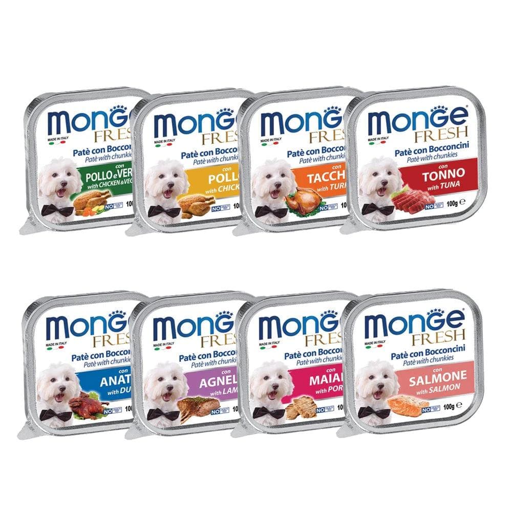 Pate Cho Chó Pate Monge Nhiều Vị 100g (Nhập Khẩu Ý)