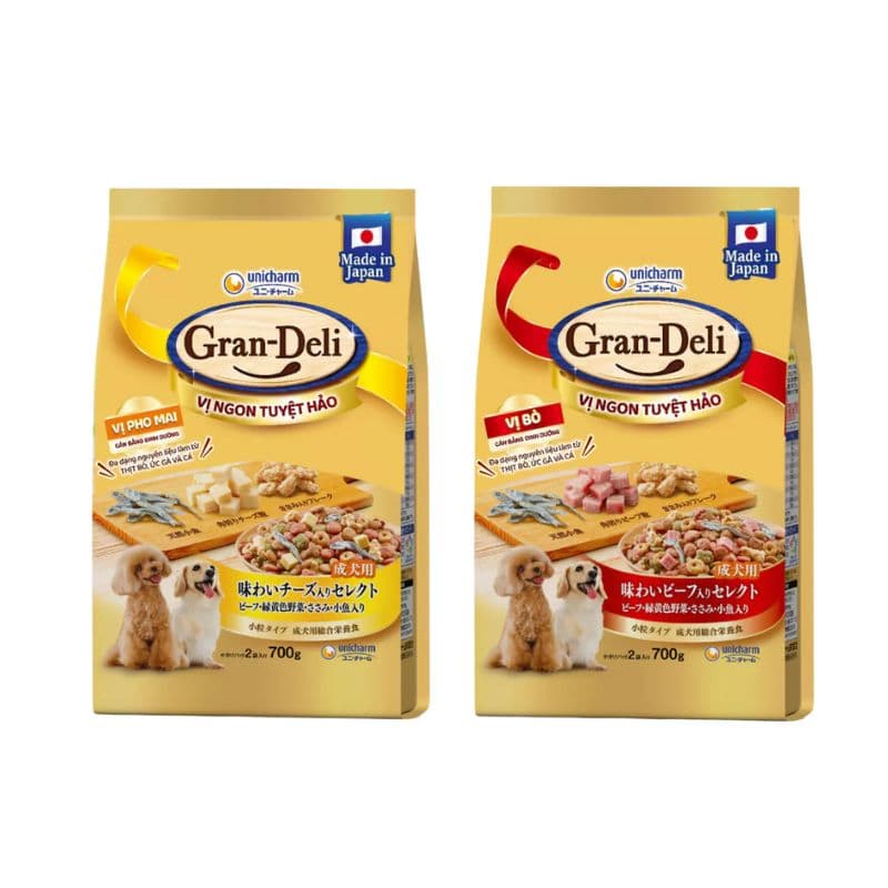 Hạt Cho Chó Trưởng Thành Gran Deli 700g