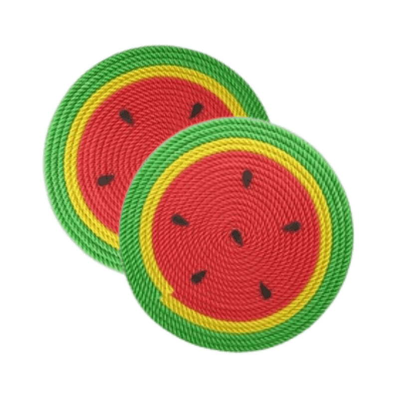 Bàn Cào Móng Mèo Bện Dây Thừng Hình Dưa Hấu 25cm - Paddy Pet Shop