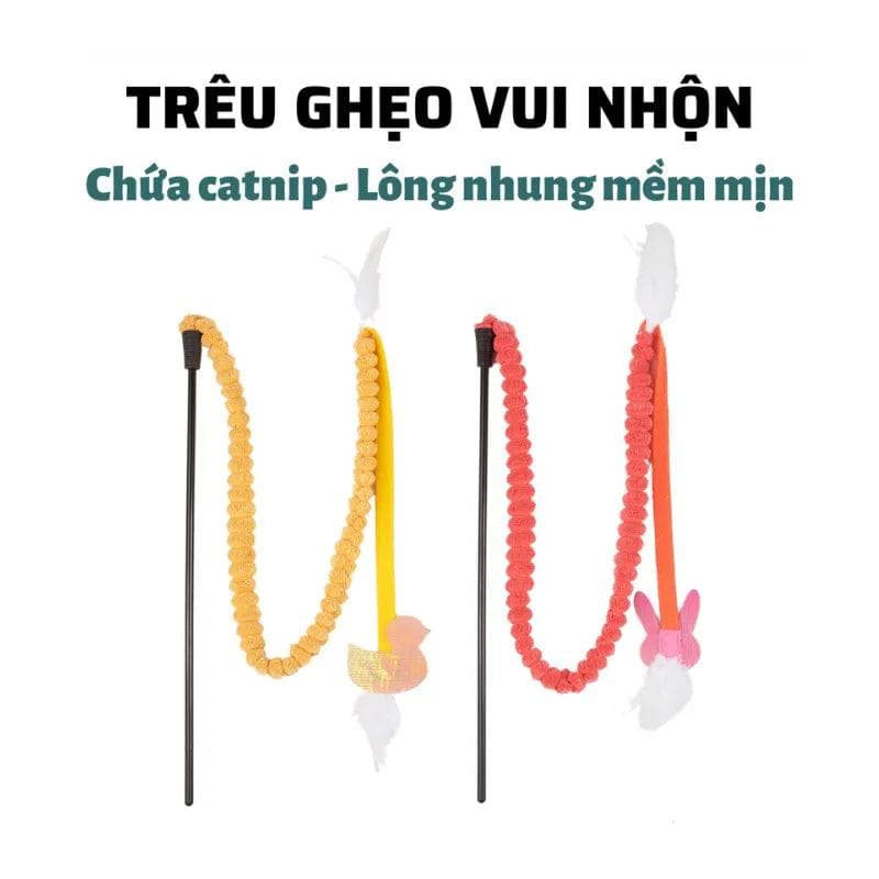 Đồ Chơi Cho Mèo Cần Câu Mèo Co Giãn FOFOS - Paddy Pet Shop