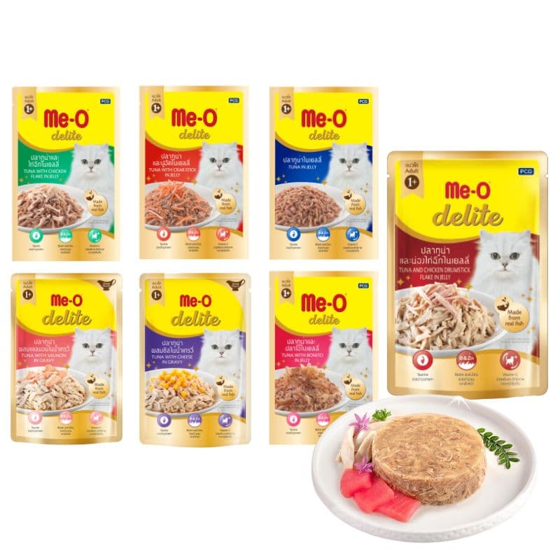 Pate Cho Mèo Trưởng Thành Me-O Delite Gói 70g