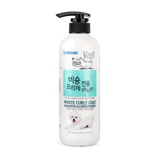 Sữa Tắm Chó Lông Xoăn Trắng Forcans White Curly 550ml