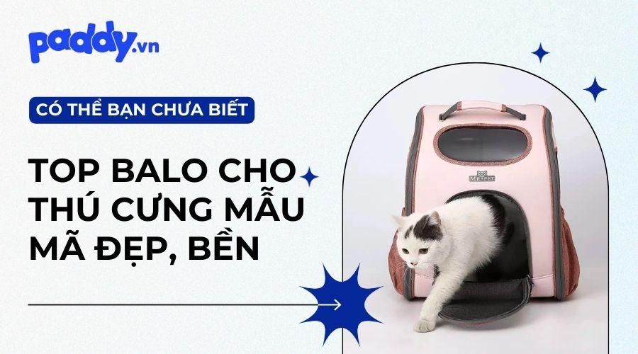 Balo Thú Cưng Dễ Thương - Paddy Pet Shop