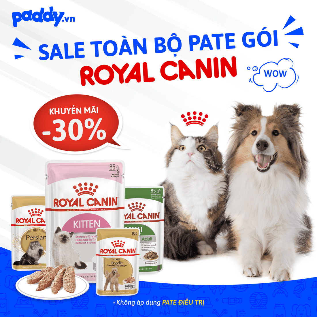 THỨC ĂN ROYAL CANIN SALE UP TO 30% - Paddy Pet Shop