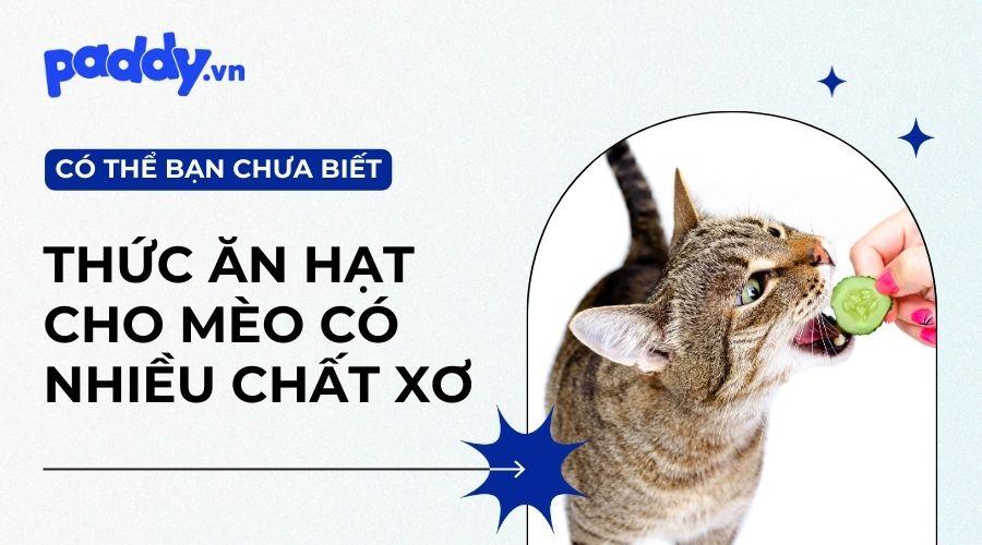 Top Thức Ăn Hạt Cho Mèo Có Chứa Chất Xơ, Rau Củ - Paddy Pet Shop