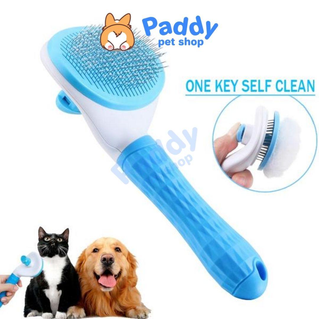 Lược Chải Lông Cho Chó Mèo Có Nút Bấm Tách Lông - Paddy Pet Shop