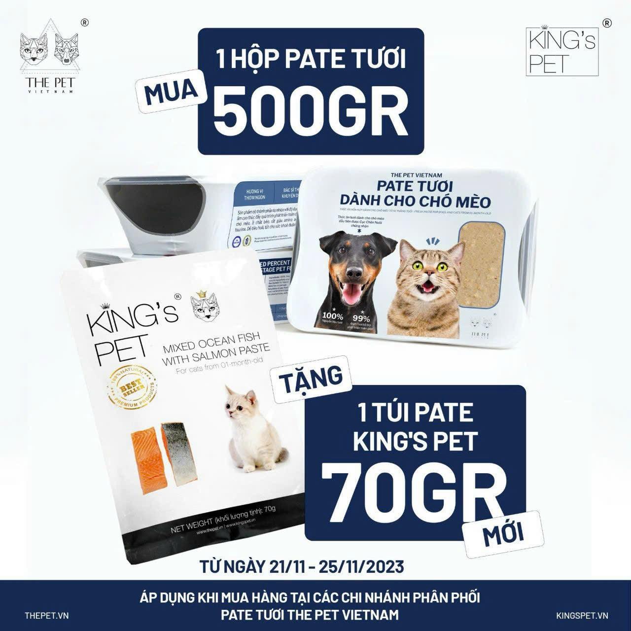 Pate Tươi Cho Chó Mèo The Pet Hộp 500g - Paddy Pet Shop