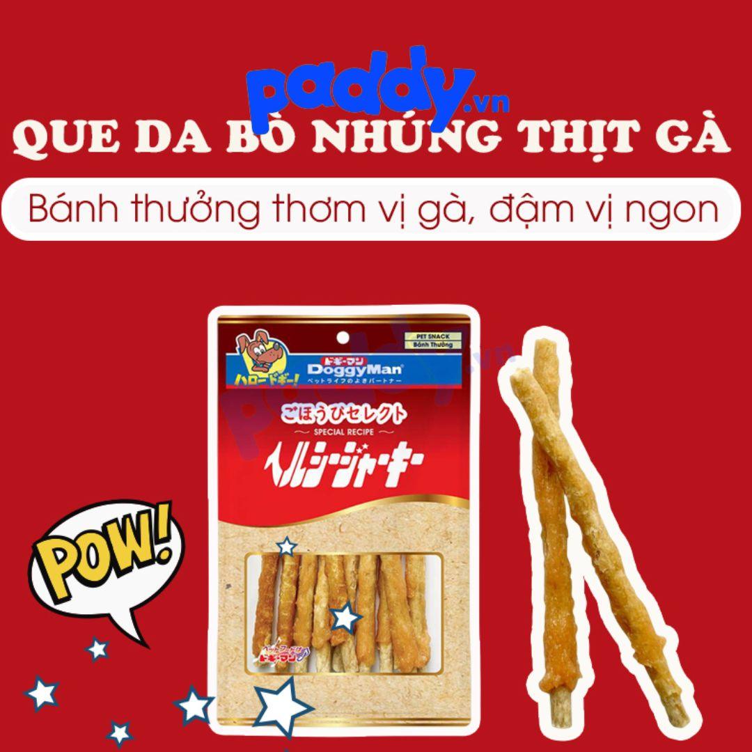 Snack Cho Chó Que Da Bò Nhúng Thịt Gà DoggyMan 100g - Paddy Pet Shop