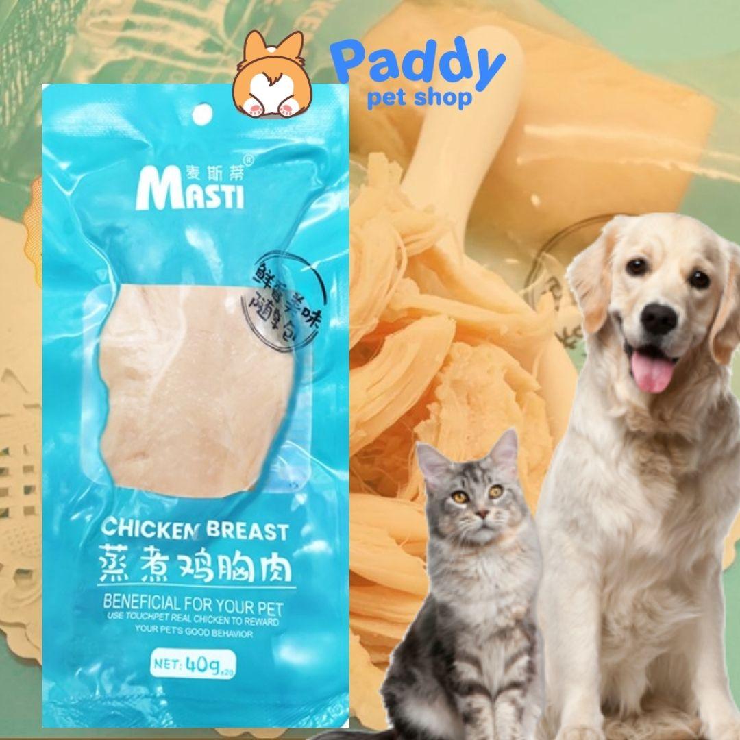 Bánh Thưởng Cho Chó Mèo Ức Gà Hấp Ăn Liền 40g - Paddy Pet Shop
