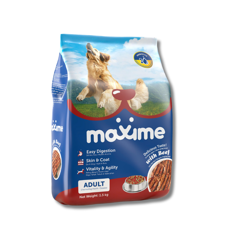 Hạt Cho Chó Maxime Vị Bò 1.5Kg