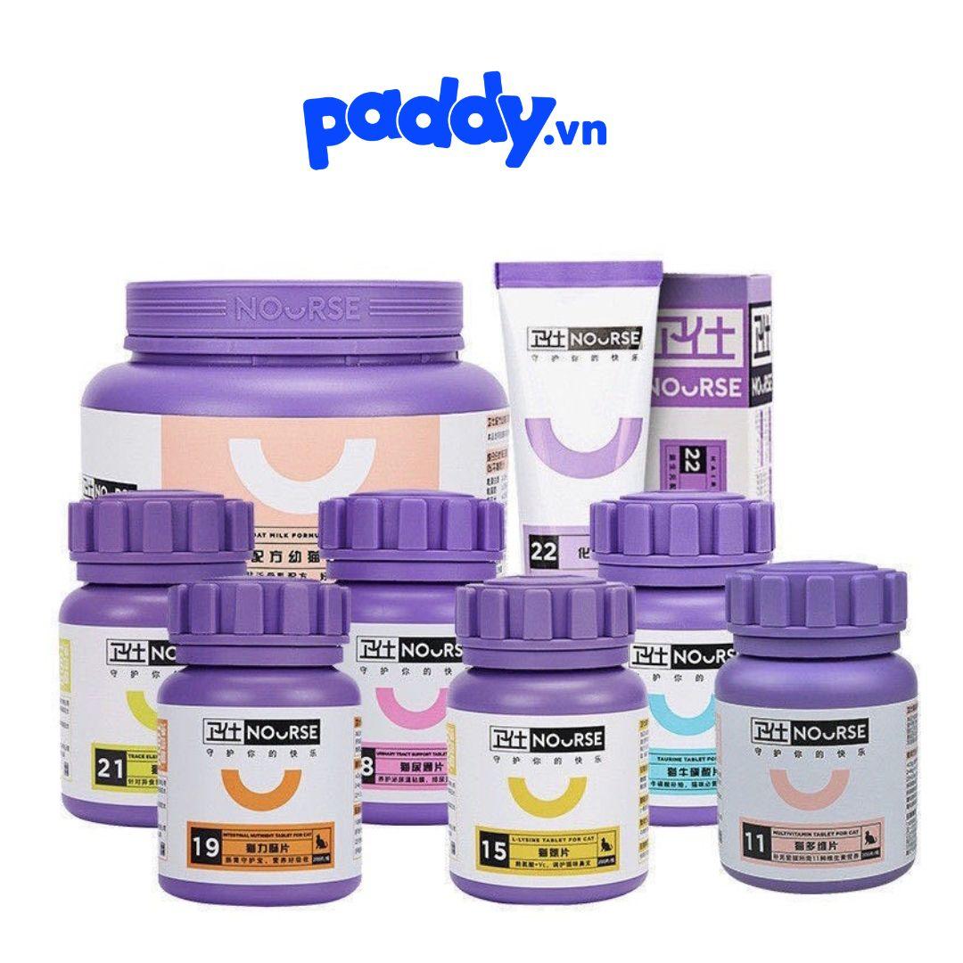 Viên NOURSE Bổ Sung Vitamin & Tiêu Búi Lông Mèo - Paddy Pet Shop