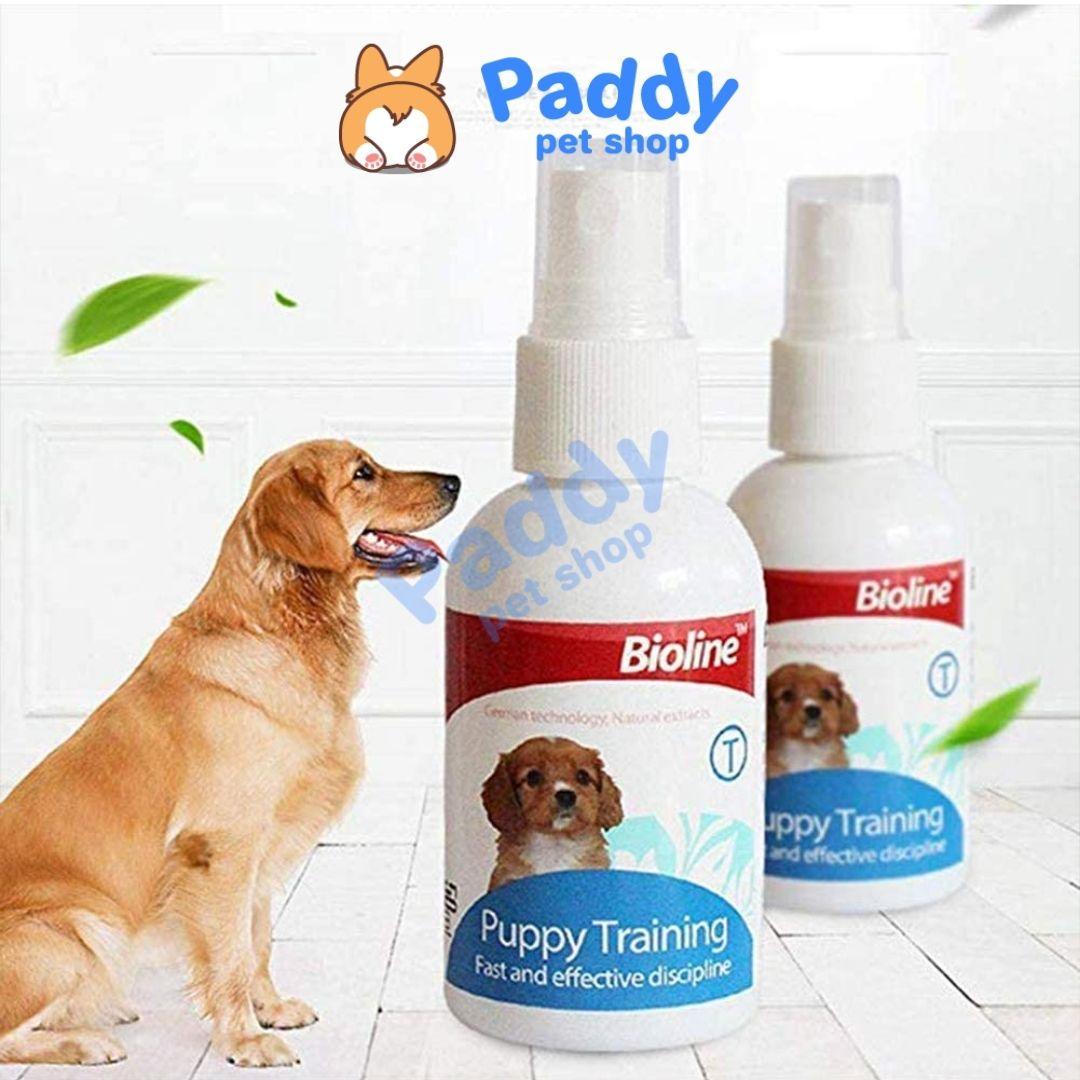 Xịt Huấn Luyện Chó Đi Vệ Sinh Đúng Chỗ Bioline 50ml - Paddy Pet Shop