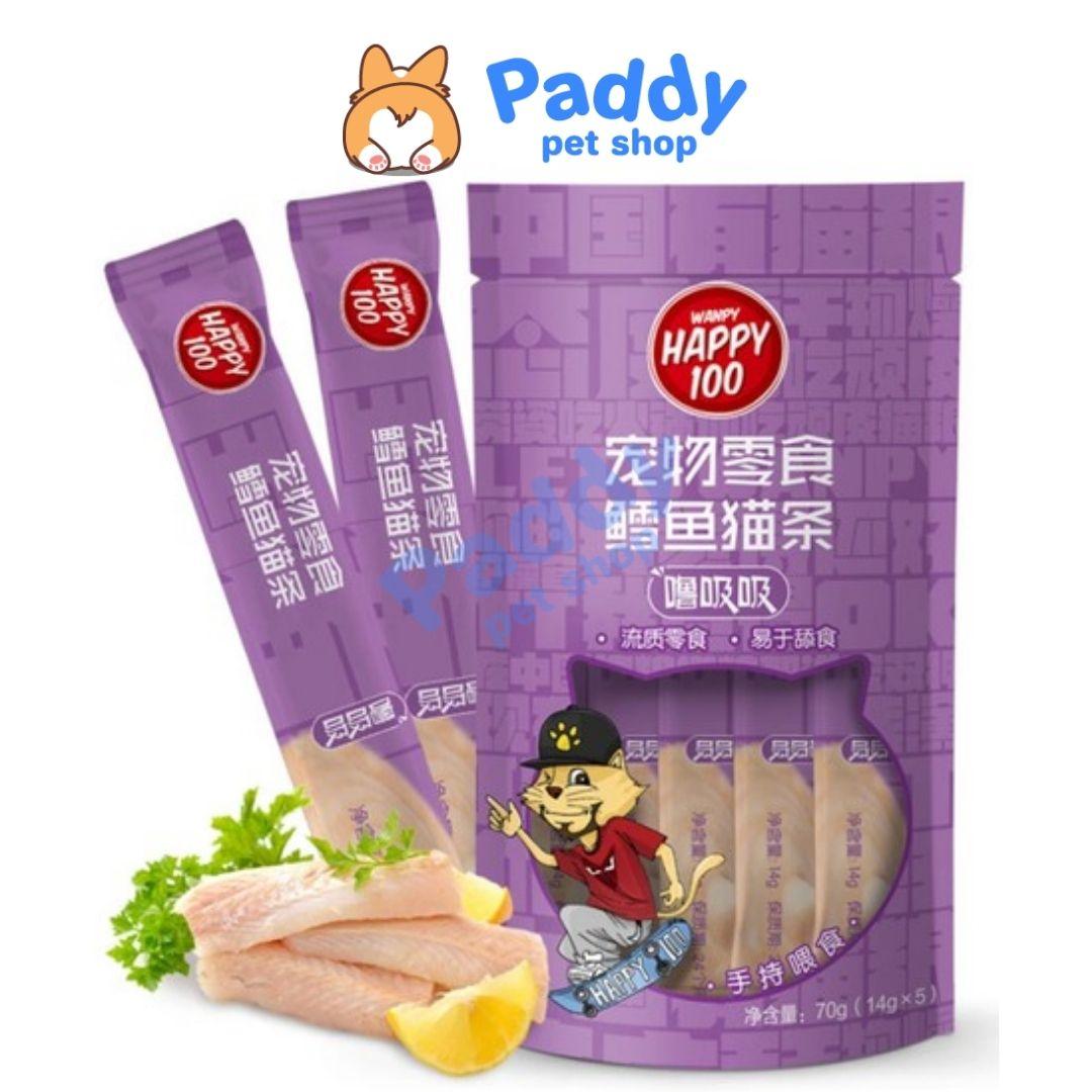 Súp Thưởng Cho Mèo Wanpy Happy 100 (Túi 5 tuýp*14g) - Paddy Pet Shop