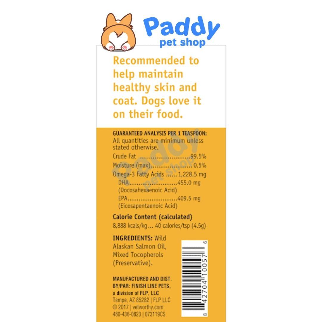 Dầu Cá Hồi Vet Worthy Dưỡng Lông Da Chó (Mỹ) - Paddy Pet Shop