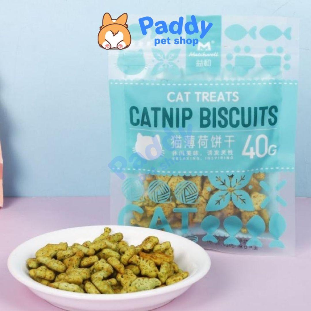 Bánh Thưởng Cho Mèo Catnip Biscuits Tiêu Búi Lông & Giảm Hôi Miệng 40g - Paddy Pet Shop