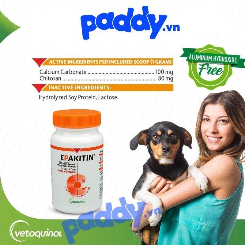 Bột Cho Chó Mèo Hỗ Trợ Chức Năng Thận Vetoquinol Epakitin 60g - Paddy Pet Shop