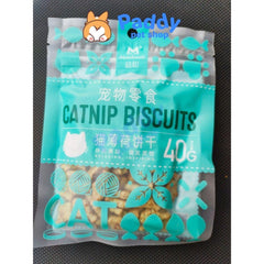Bánh Thưởng Cho Mèo Catnip Biscuits Tiêu Búi Lông & Giảm Hôi Miệng 40g - Paddy Pet Shop