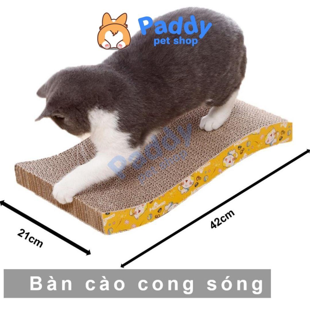 Bàn Cào Móng Mèo Bằng Giấy (Tặng Kèm Cỏ Mèo) - Paddy Pet Shop