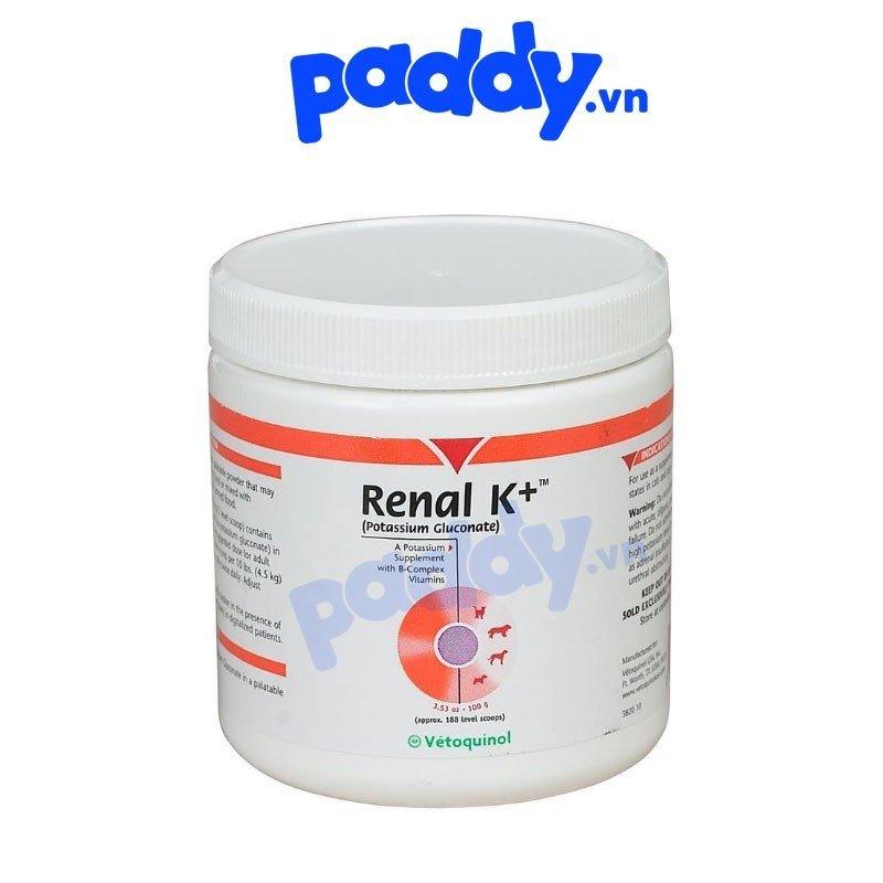 Bột Cho Chó Mèo Hỗ trợ Thận Vetoquinol Renal K+ 100g - Paddy Pet Shop