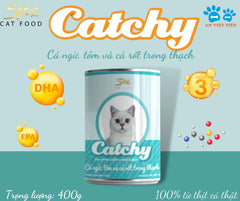 Pate Mèo Catchy Nhiều Vị Lon 400g - Paddy Pet Shop