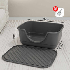 Bộ Khay Vệ Sinh & Hứng Cát Cho Mèo - 40x30x17cm