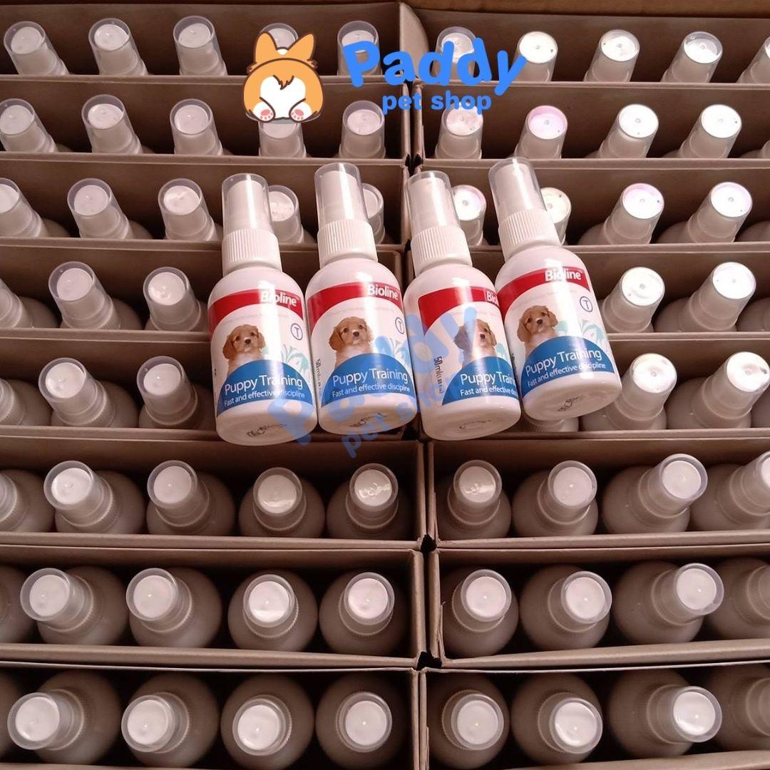 Xịt Huấn Luyện Chó Đi Vệ Sinh Đúng Chỗ Bioline 50ml - Paddy Pet Shop