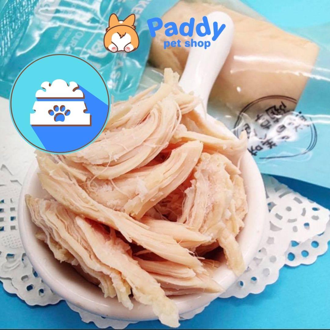 Bánh Thưởng Cho Chó Mèo Ức Gà Hấp Ăn Liền 40g - Paddy Pet Shop