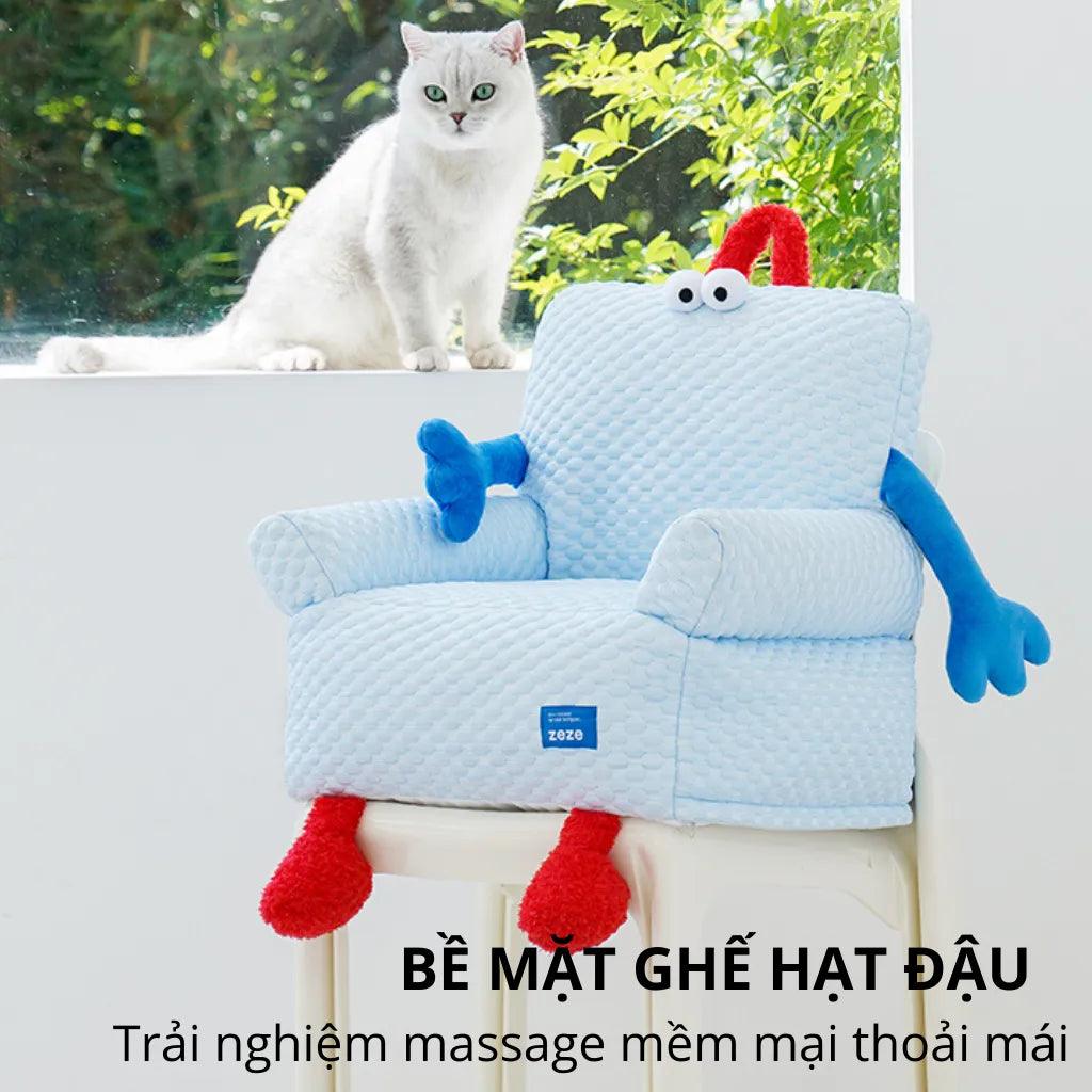 Ghế Nệm Mát Cho Chó Mèo Hình Robot ZEZE - Paddy Pet Shop