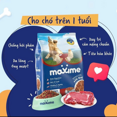 Hạt Cho Chó Maxime Vị Bò 1.5Kg