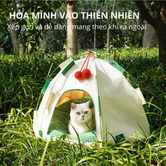 Nhà Nệm Cho Chó Mèo Hình Lều Cắm Trại ZEZE - Paddy Pet Shop