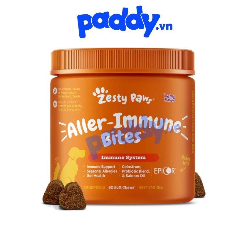 Viên Nhai Zesty Paws Aller- Immune Bites - Tăng Đề Kháng, Miễn Dịch - Paddy Pet Shop