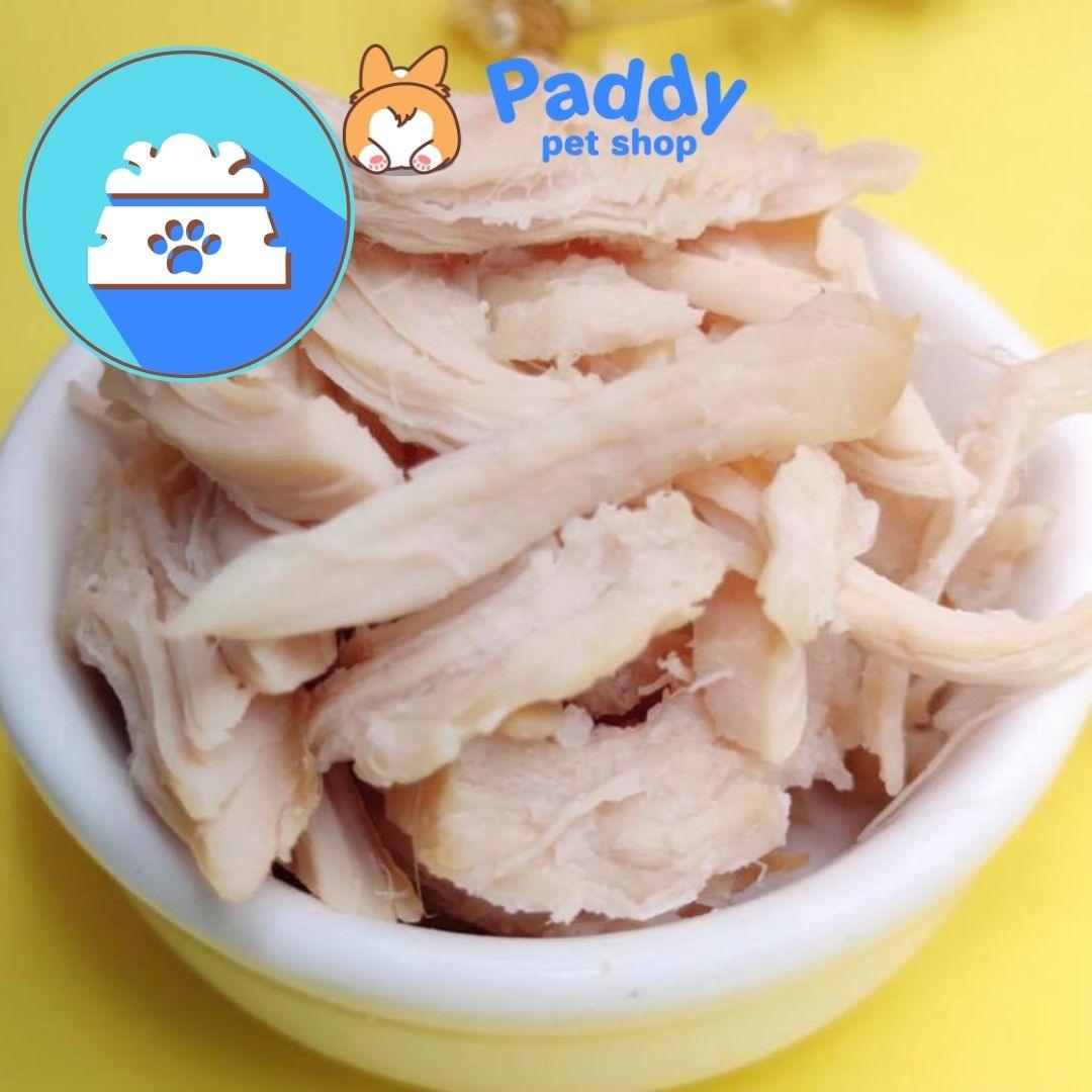 Bánh Thưởng Cho Chó Mèo Ức Gà Hấp Ăn Liền 40g - Paddy Pet Shop