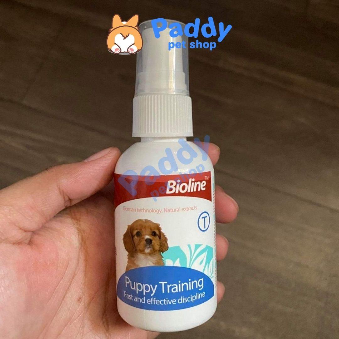 Xịt Huấn Luyện Chó Đi Vệ Sinh Đúng Chỗ Bioline 50ml - Paddy Pet Shop