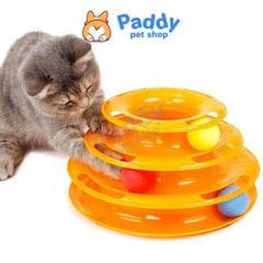 Đồ Chơi Mèo Tháp Banh 3 Tầng - Paddy Pet Shop