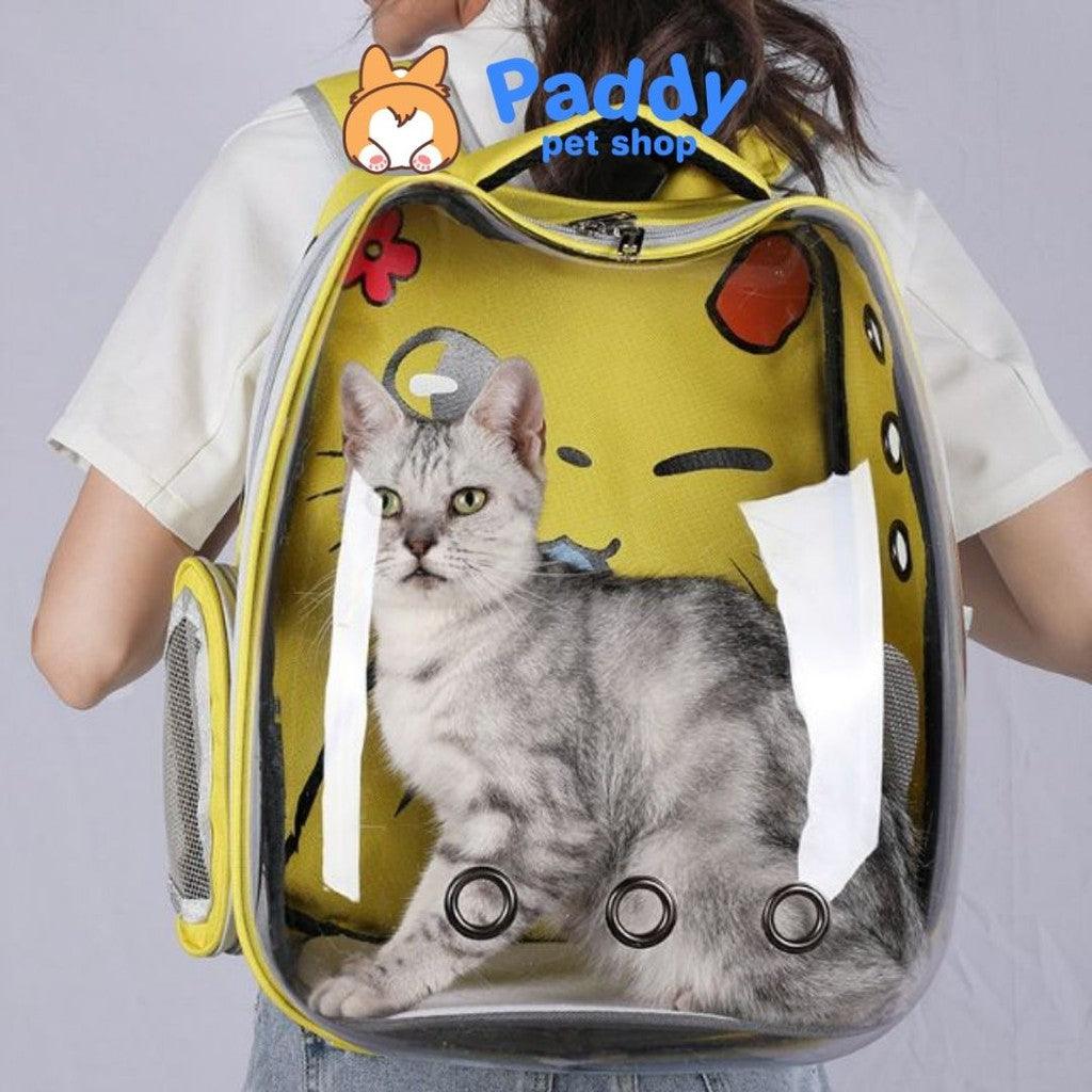 Balo Cho Chó Mèo Phi Hành Gia Hình Mặt Mèo - Paddy Pet Shop