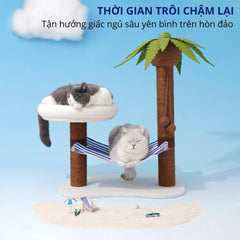 Trụ Cào Móng Mèo Cây Dừa ZEZE Cat Tree - Paddy Pet Shop