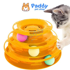 Đồ Chơi Mèo Tháp Banh 3 Tầng - Paddy Pet Shop