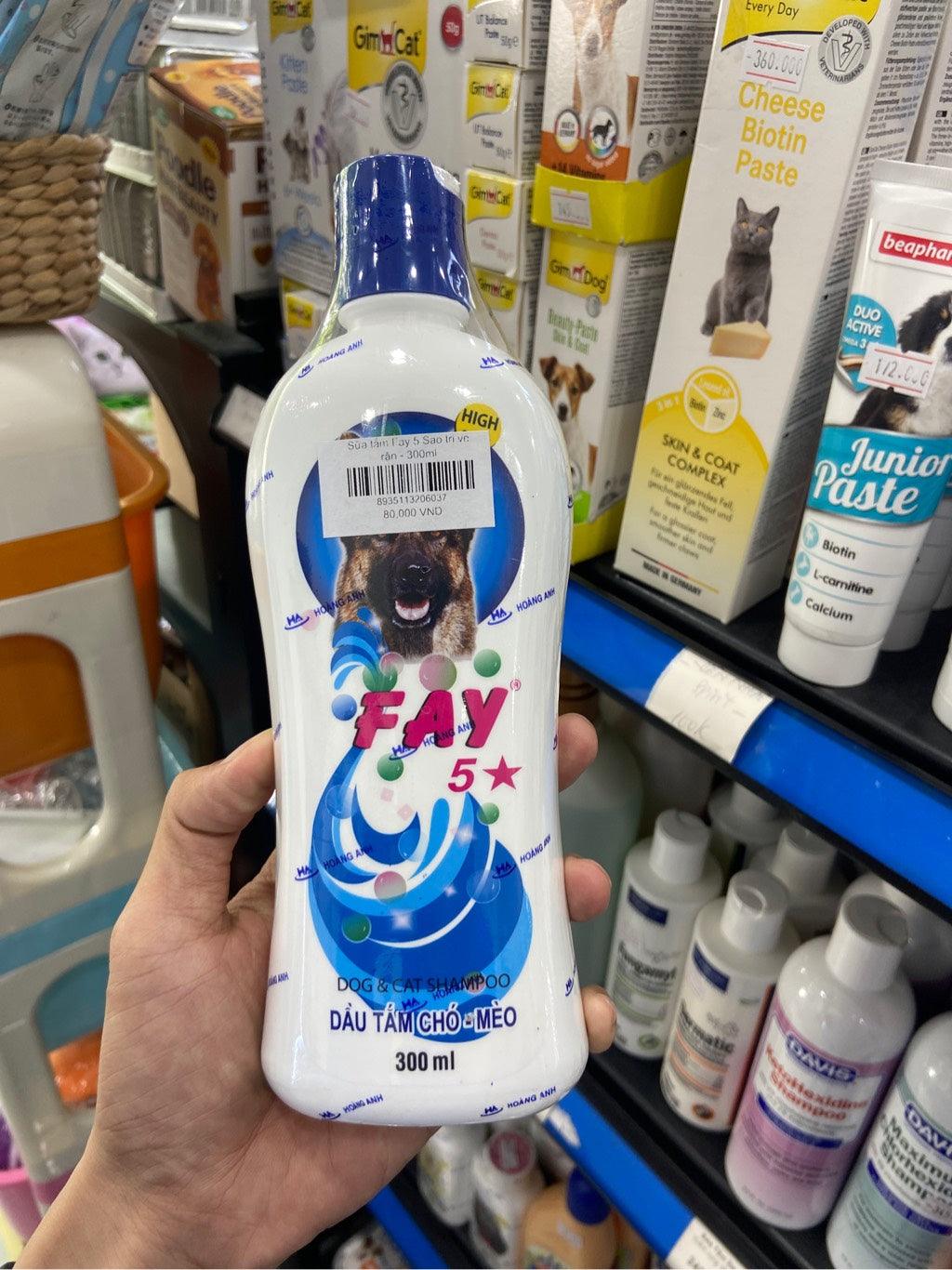 Sữa Tắm Chó Mèo Fay 5 Sao Trị Ve Rận - Paddy Pet Shop