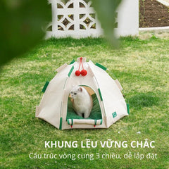 Nhà Nệm Cho Chó Mèo Hình Lều Cắm Trại ZEZE - Paddy Pet Shop