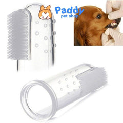 Bàn Chải Đánh Răng Cho Chó Mèo Silicon Đeo Tay - Paddy Pet Shop