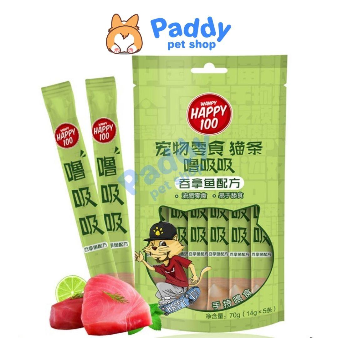 Súp Thưởng Cho Mèo Wanpy Happy 100 (Túi 5 tuýp*14g) - Paddy Pet Shop